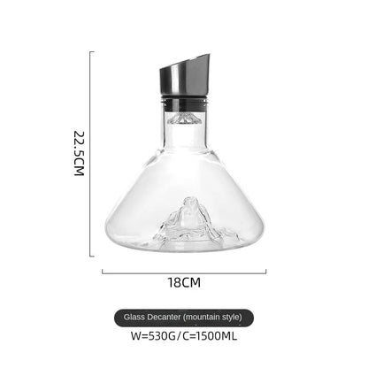 BowLift | Dreamy Mountain Premium Crystal Wine Decanter