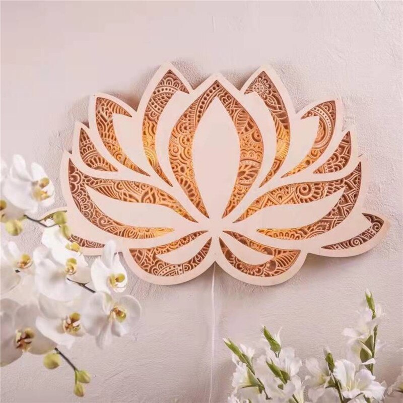 BowLift Spiritual Lotus Wall Lamp - Serenity in Light