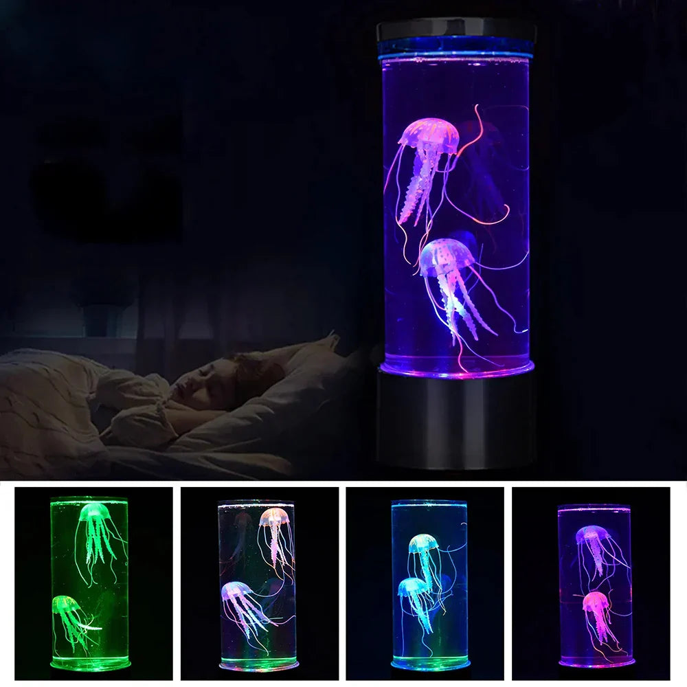 BowLift Jellyfish Lamp – Color-Changing LED Light, USB or Battery Powered
