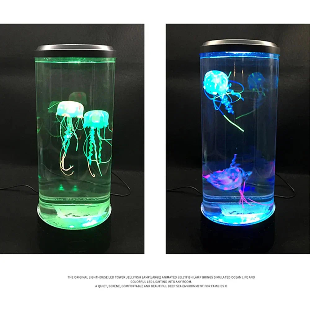 BowLift Jellyfish Lamp – Color-Changing LED Light, USB or Battery Powered