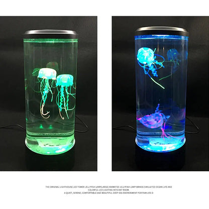 BowLift Jellyfish Lamp – Color-Changing LED Light, USB or Battery Powered