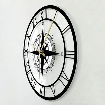 BowLift | DirectionalChart - Nautical Compass Wall Clock