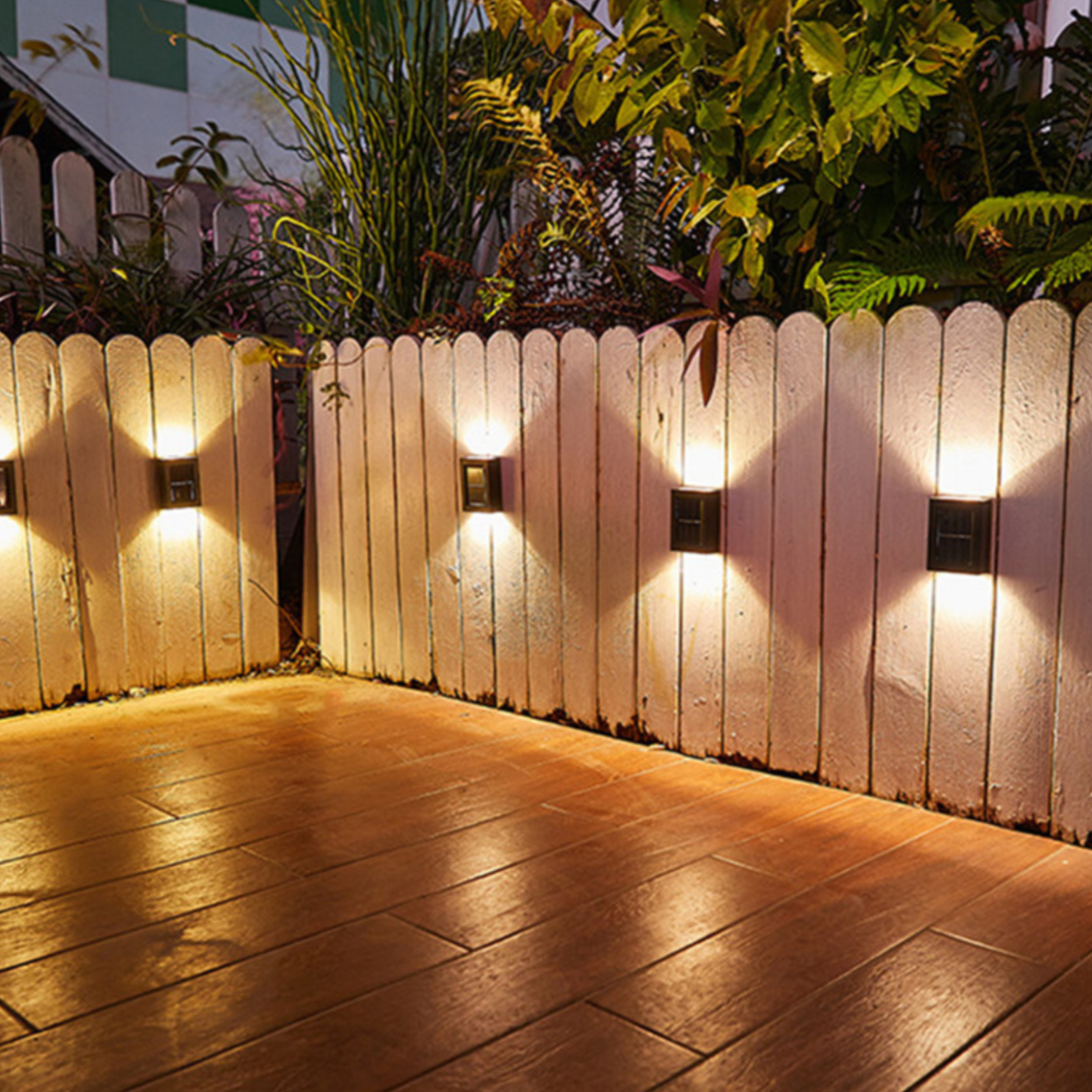 LZINA™ | Wireless LED Solar Wall Lights Deluxe | Efficient and Cost-Saving Outdoor Lighting