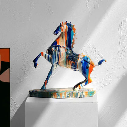 LZINA™ | Art Colorful Bull Sculpture