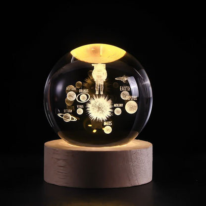 LZINA™ | Luminous Crystal Ball LED Night Light Decor