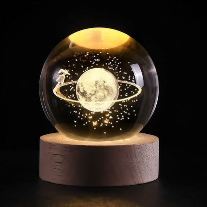 LZINA™ | Luminous Crystal Ball LED Night Light Decor