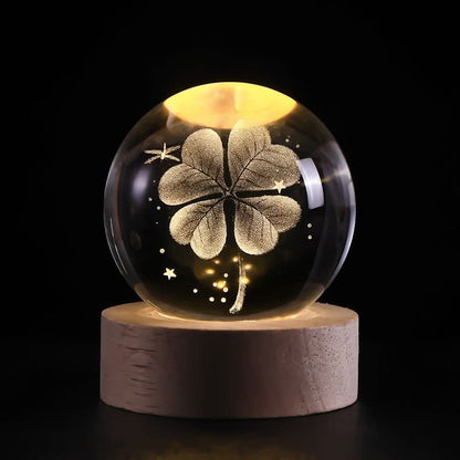 LZINA™ | Luminous Crystal Ball LED Night Light Decor