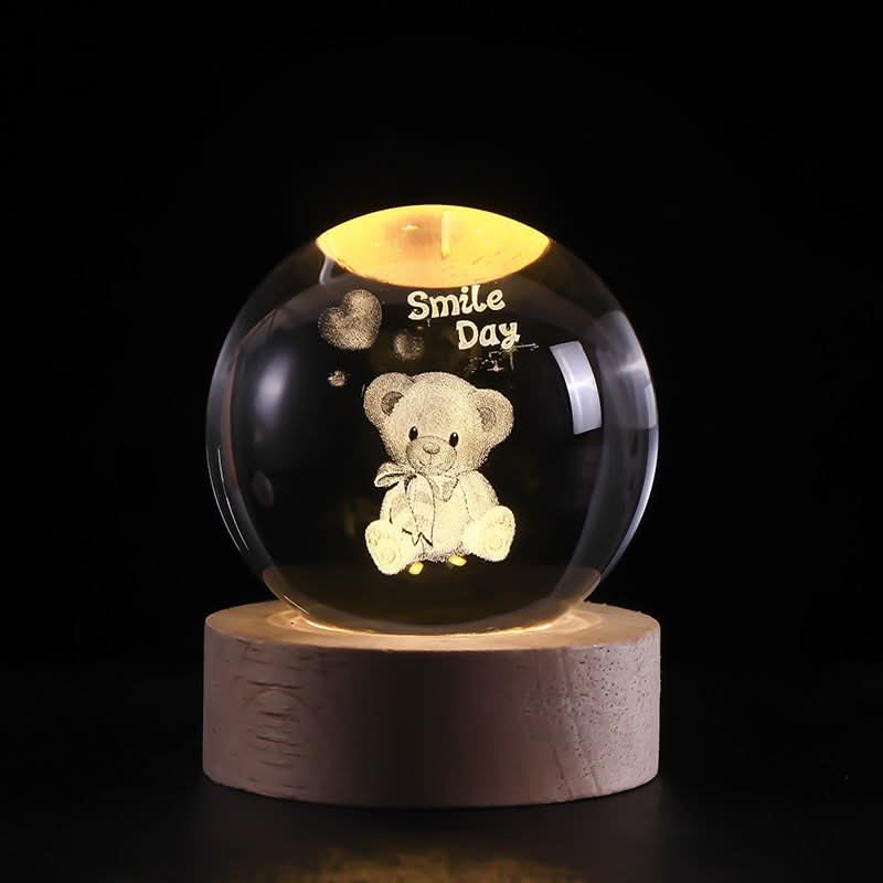 LZINA™ | Luminous Crystal Ball LED Night Light Decor
