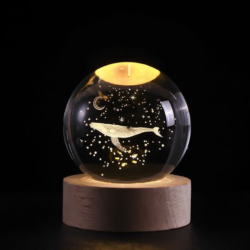 LZINA™ | Luminous Crystal Ball LED Night Light Decor