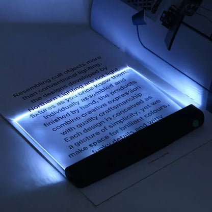LZINA™ | LED Reading Lamp Flat Panel – Night Light with 2 Brightness Levels & Eye PRedection