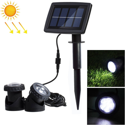LZINA™ | Two Heads LED Outdoor Waterproof Solar Underwater Spotlight Floodlight