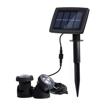 LZINA™ | Two Heads LED Outdoor Waterproof Solar Underwater Spotlight Floodlight
