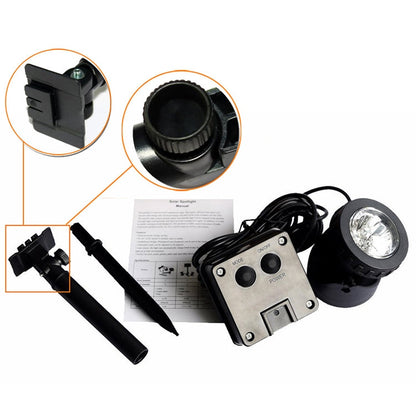 LZINA™ | Two Heads LED Outdoor Waterproof Solar Underwater Spotlight Floodlight