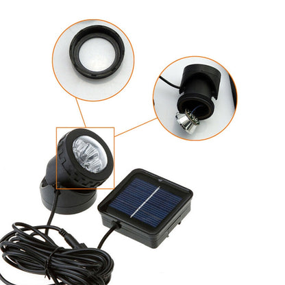 LZINA™ | Two Heads LED Outdoor Waterproof Solar Underwater Spotlight Floodlight