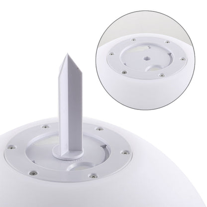 LZINA™ | LEH-42321 40cm Round Ball Solar Power Lamp, Floating Garden Color Changing LED Light with 0.7W Monocrystalline Silicon Solar Panel & Remote Control (White)