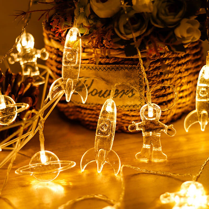 BowLift LED Astronaut String Lights — Celestial Glow for Any Space