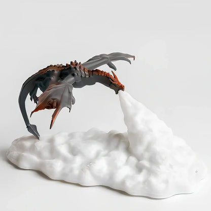 LZINA™ | LED Night Light with Dragon Flame – 3D Sculpture, USB Charging, Perfect for Gamers