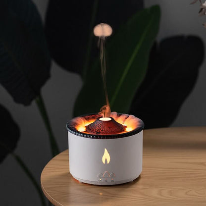 LZINA™ | Aroma humidifier with flame effect & night light for relaxation & room fragrance
