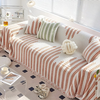 BowLift | Leaf Fringed Lace Sofa Cover