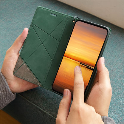 LZINA™ | Leather Wallet Flip Phone Case