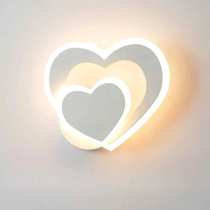 BowLift Heart-Shaped Wall Light - Romantic Design, Easy Setup - AtmosLove