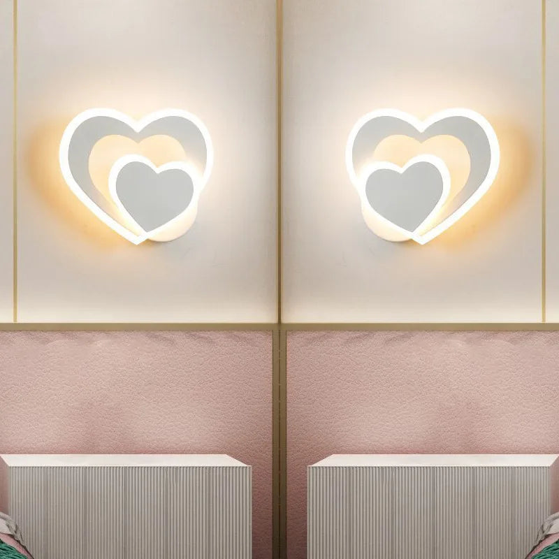 BowLift Heart-Shaped Wall Light - Romantic Design, Easy Setup - AtmosLove