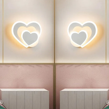 BowLift Heart-Shaped Wall Light - Romantic Design, Easy Setup - AtmosLove
