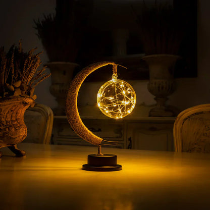 LZINA™ | LED Lunar Lamp - Enchanted Moon Night Light for Bedroom, Nursery & Home Decor