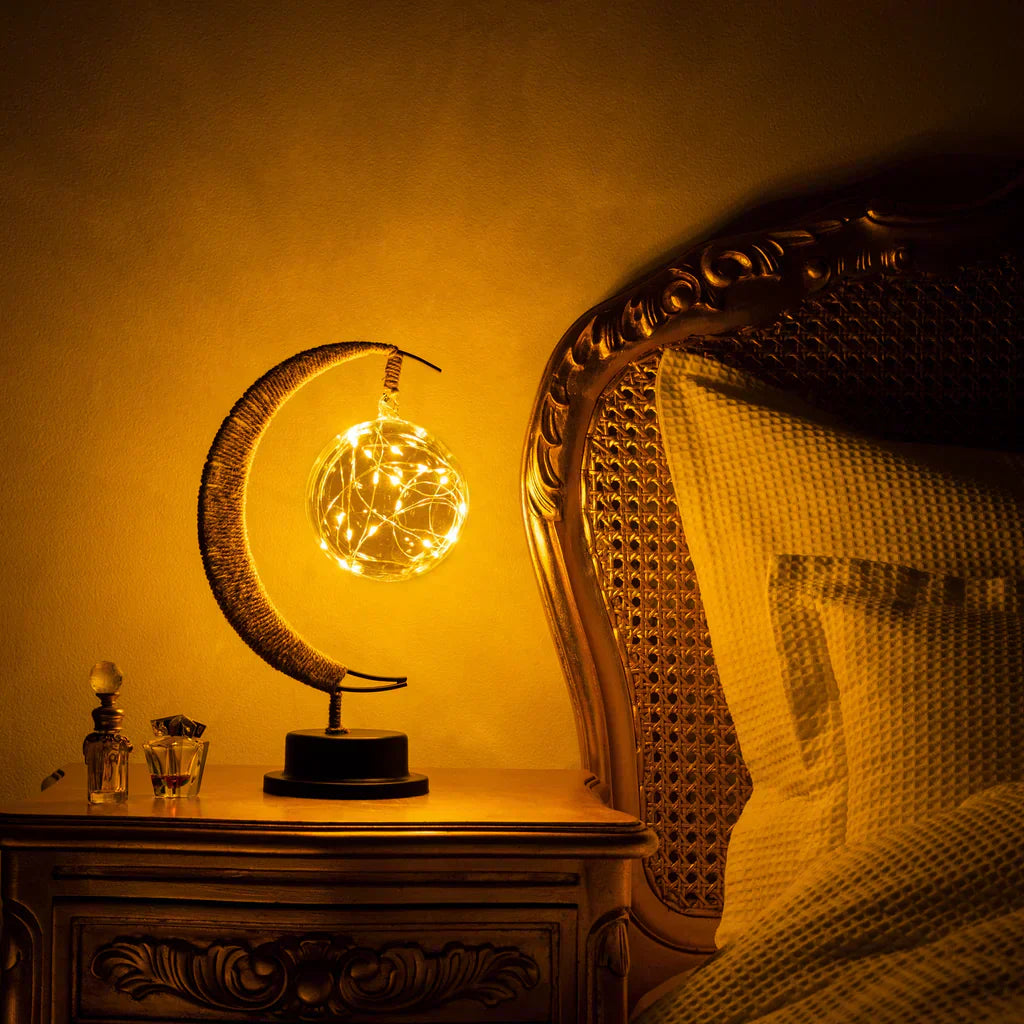 LZINA™ | Lunar Moon Lamp – A Cool, Enchanting Night Light | Bedrooms and Living Spaces