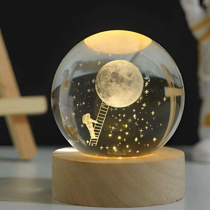 LZINA™ | Luminous Crystal Ball LED Night Light Decor