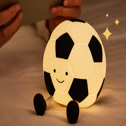 LZINA™ | LumoKick – Rechargeable Silicone Football Night Light with 3 Brightness Levels