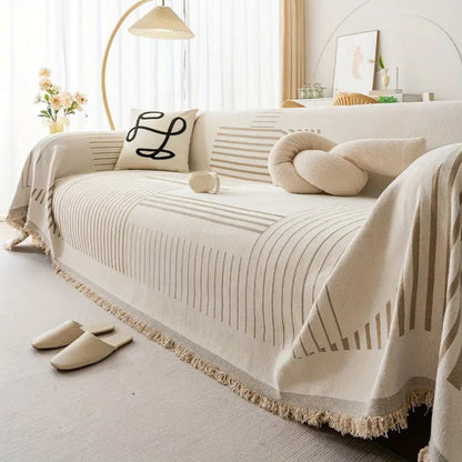 BowLift | Luxurious Snowflake Chenille Sofa Cover