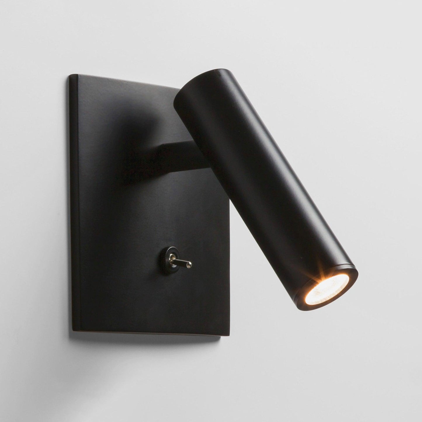 BowLift Micro Square Wall Light with Switch — Compact, Modern Wall Lamp
