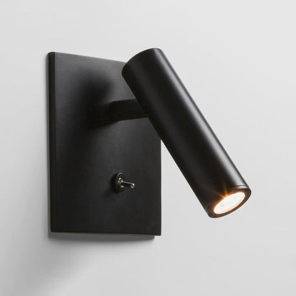 BowLift Micro Square Wall Light with Switch — Compact, Modern Wall Lamp