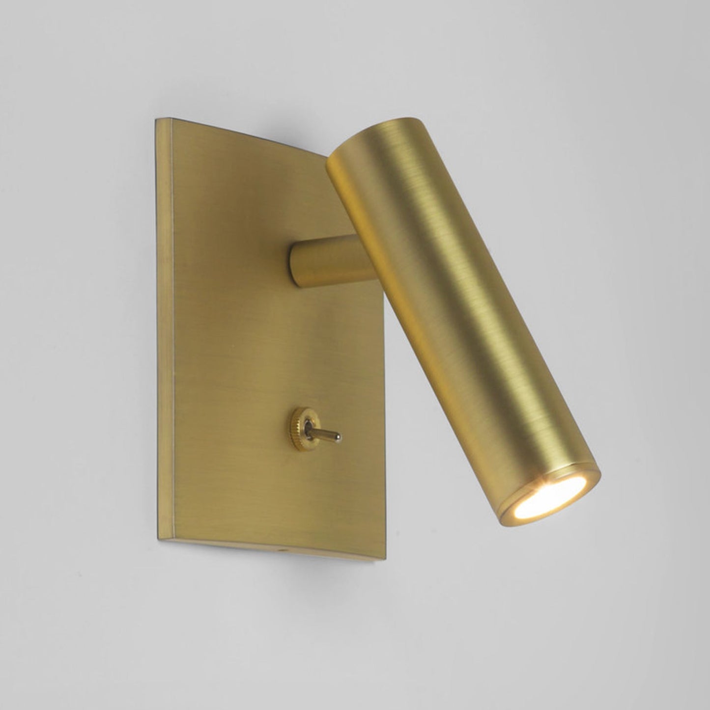 BowLift Micro Square Wall Light with Switch — Compact, Modern Wall Lamp