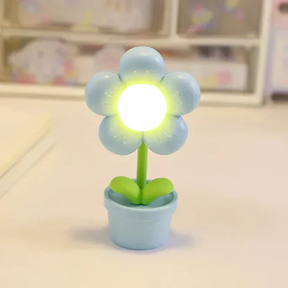 LZINA™ | Cute Flower Night Light for Children – LED Table Lamp in Flower Design for the Children's Room