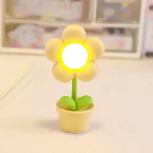 LZINA™ | Cute Flower Night Light for Children – LED Table Lamp in Flower Design for the Children's Room