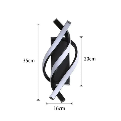 BowLift Spiral Wall Light – Sleek Helix Design for Ambient Illumination