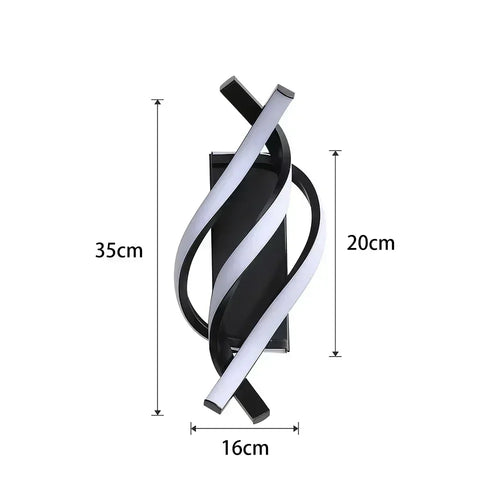 BowLift Spiral Wall Light – Sleek Helix Design for Ambient Illumination