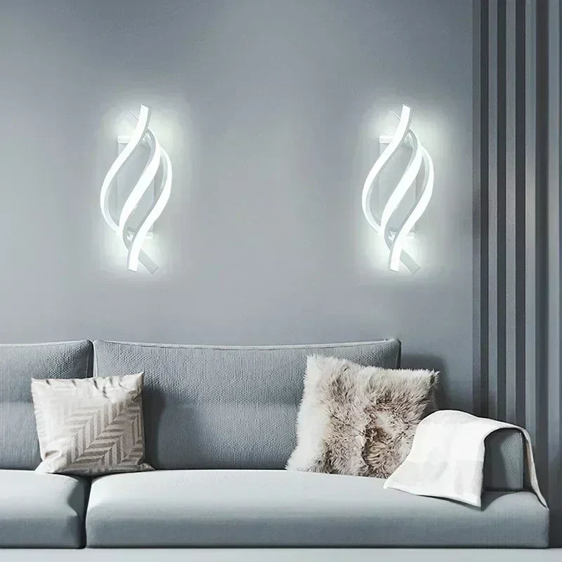 BowLift Spiral Wall Light – Sleek Helix Design for Ambient Illumination