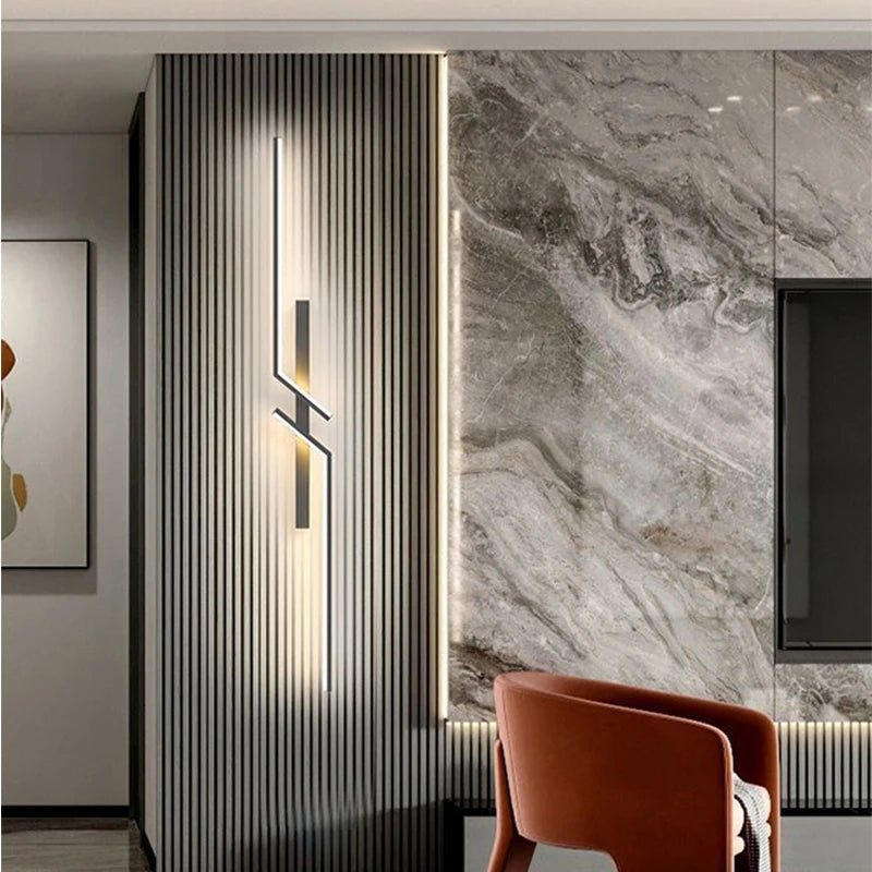 BowLift Creative LED Wall Lamp with Stripe Design — Modern, Sleek Illumination
