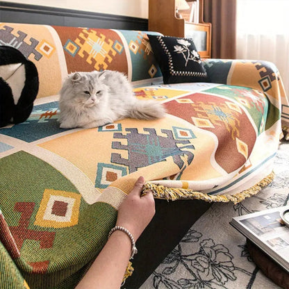 BowLift | Modern Geometric Tribal Sofa Cover