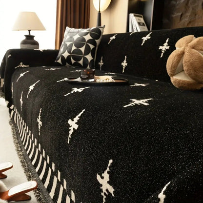 BowLift | Modern Cross Pattern Sofa Cover