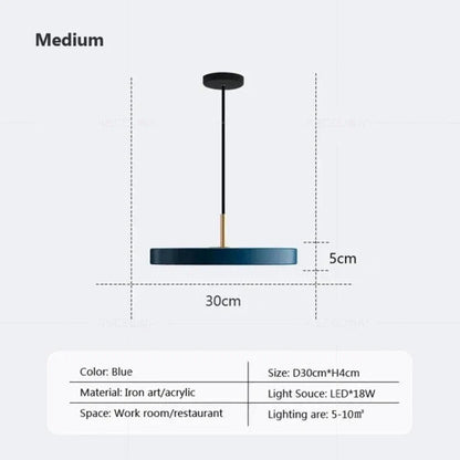 BowLift | Slim Disc Pendant Light