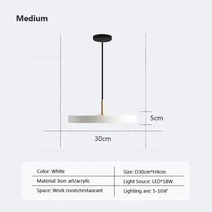 BowLift | Slim Disc Pendant Light