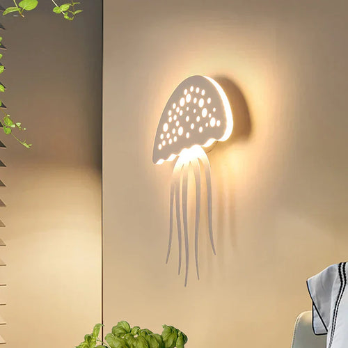 BowLift QualleGlow: Exclusive Jellyfish-Shaped LED Wall Lamp for Elegant Ambient Lighting