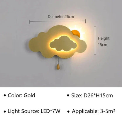BowLift LED Wall Lamp for Kids' Rooms and Hallways — Cozy, Safe Lighting