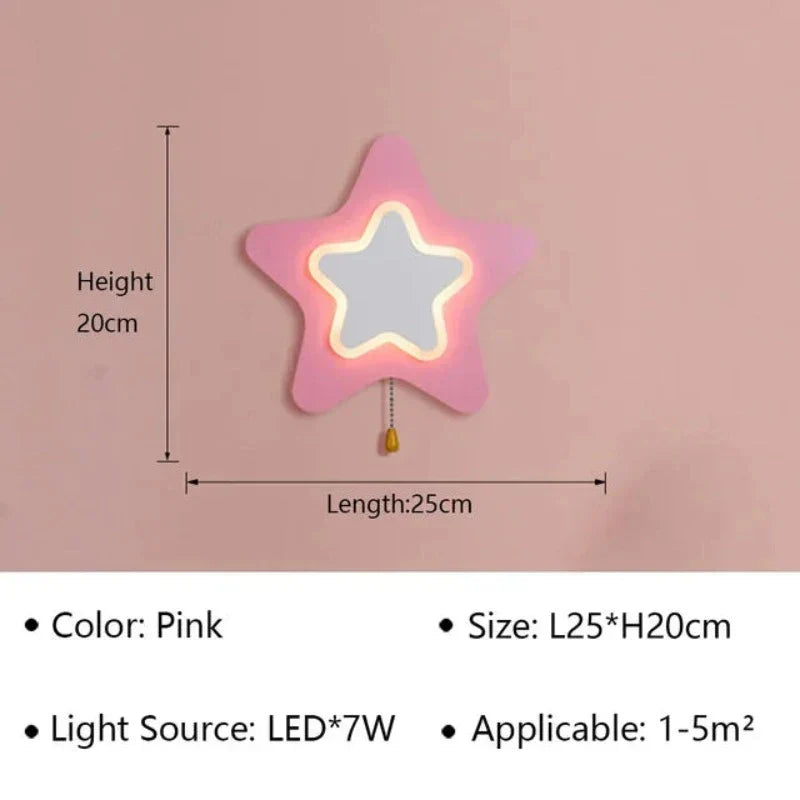 BowLift LED Wall Lamp for Kids' Rooms and Hallways — Cozy, Safe Lighting