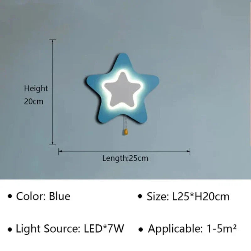 BowLift LED Wall Lamp for Kids' Rooms and Hallways — Cozy, Safe Lighting