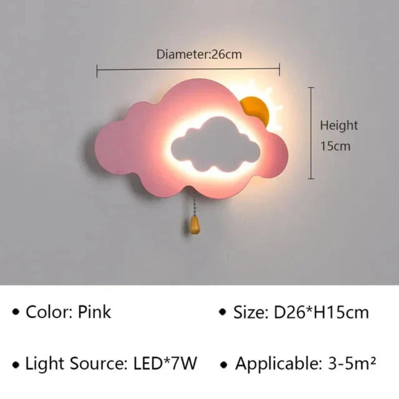 BowLift LED Wall Lamp for Kids' Rooms and Hallways — Cozy, Safe Lighting